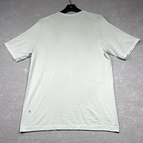 Lululemon Shirt Mens Large Green Short Sleeve Running Hiking T Shirt Athleisure - Picture 8 of 12